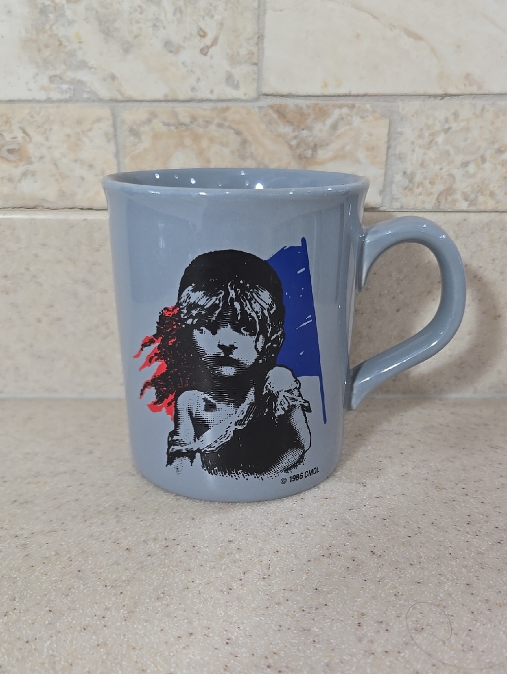 Vintage Les Miserables Musical Theatre Ceramic Mug